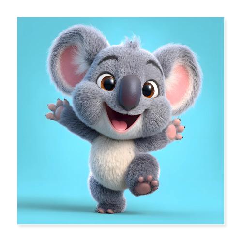 Playful Baby Koala - Poster 16x16