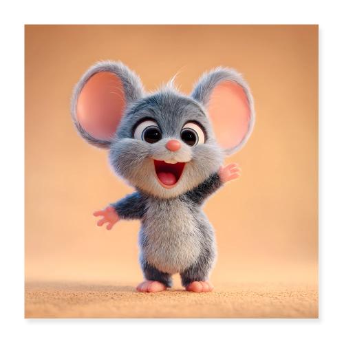 Adorable Baby Mouse - Poster 16x16