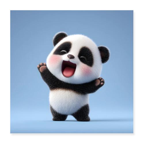 Happy Baby Panda - Poster 16x16