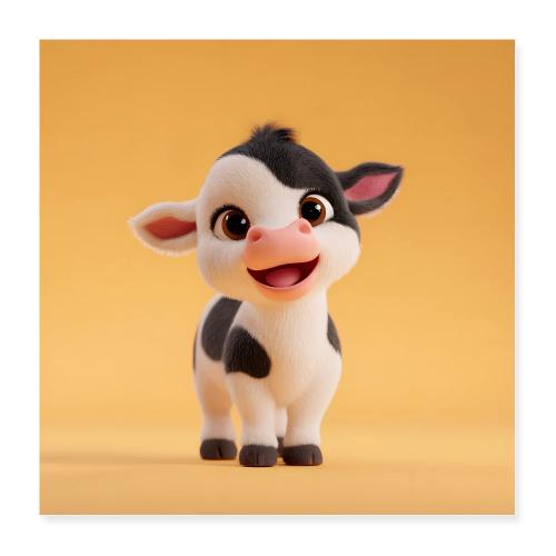Cute Baby Cow - Poster 16x16