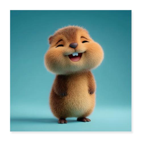 Chubby Baby Beaver - Poster 16x16