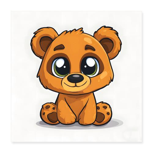 Innocent Baby Bear - Poster 16x16