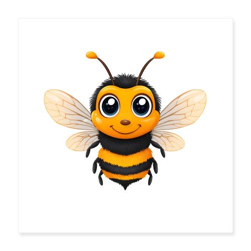 Cheerful Little Bee - Poster 16x16