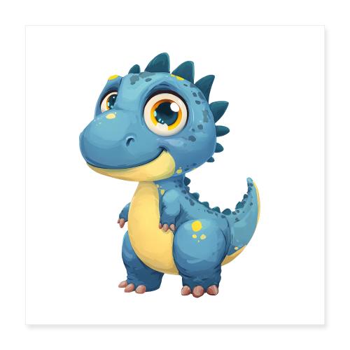 Playful Dino Friend - Poster 16x16