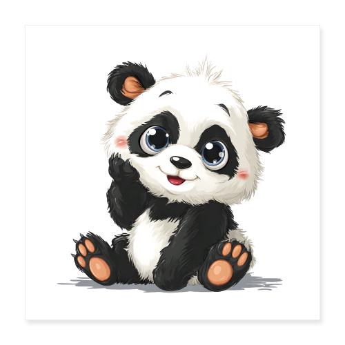 Blushing Baby Panda - Poster 16x16