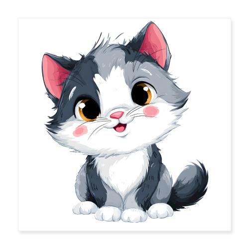 Innocent Baby Kitten - Poster 16x16