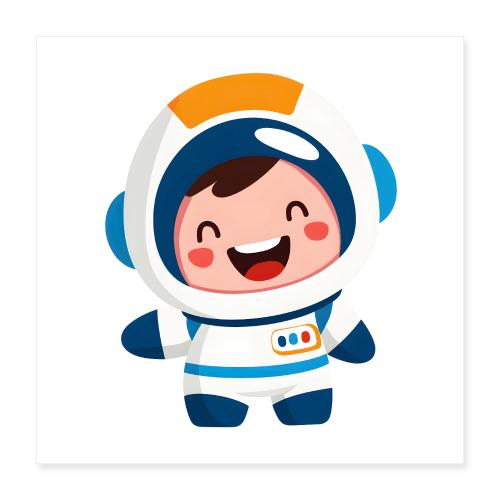 Joyful Baby Astronaut - Poster 16x16