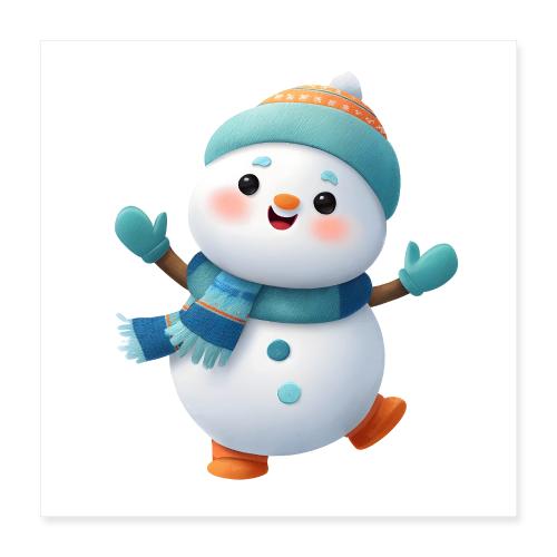 Happy Snowman Joy - Poster 16x16