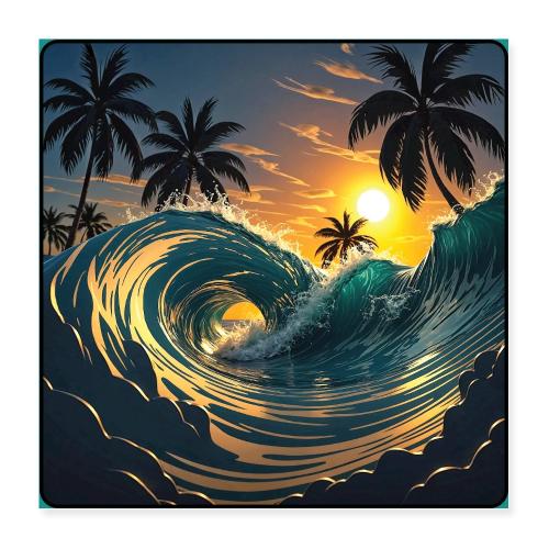 Liquid Morning Wave - Poster 16x16