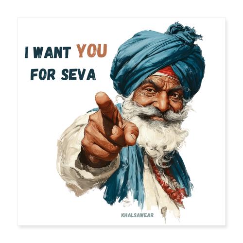 I want you for Seva - Poster 16x16