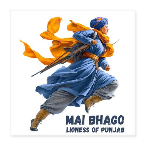 Mai Bhago, lioness of punjab - Poster 16x16