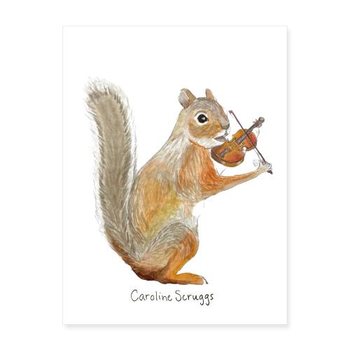Squirrel & Fiddle | Wild Folk Collection - Poster 18x24