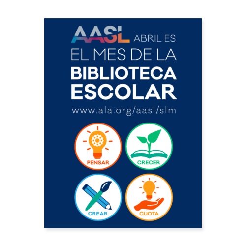 AASL April is School Library Month (Spanish) - Poster 18x24