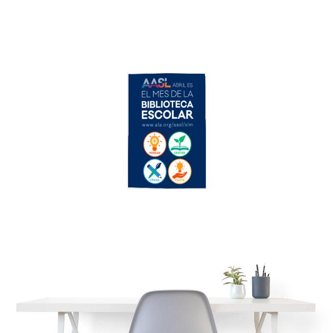 AASL April is School Library Month (Spanish)
