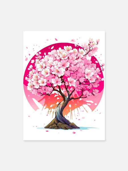 Cherry Blossom - Poster 18x24 - white - Front