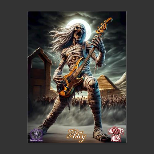 Monster Mosh 2024 Tour Ahy Bass Guitar #D-001B - Poster 18x24