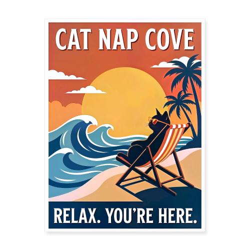 Cat Nap Cove - Poster 18x24