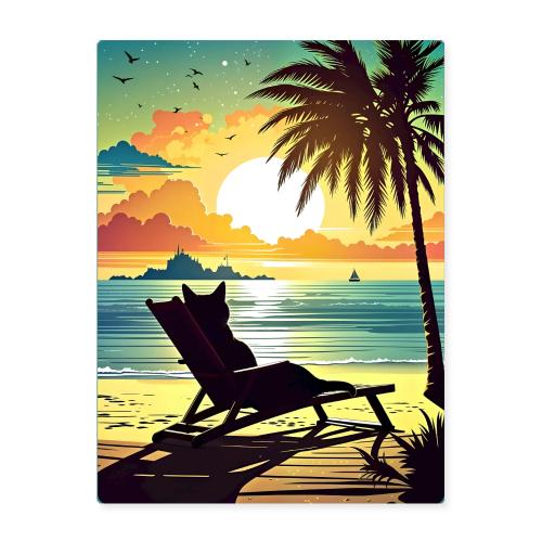 Sunset Cat - Poster 18x24