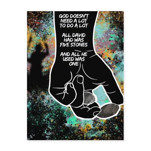 God Doesn't Need A Lot To Do A Lot - Poster 18x24