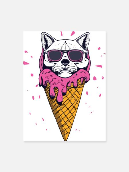 Cool Skull Halloween gift - Poster 18x24 - white - Front