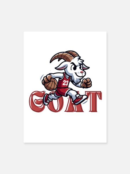 Basketball GOAT - Poster 18x24 - white - Front