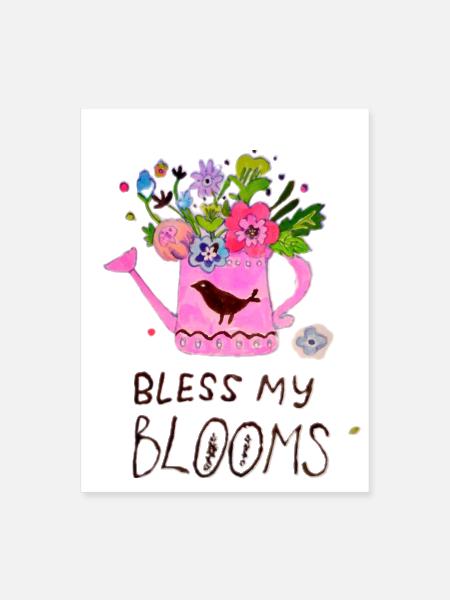 Spring flowers illustration - Poster 18x24 - white - Front