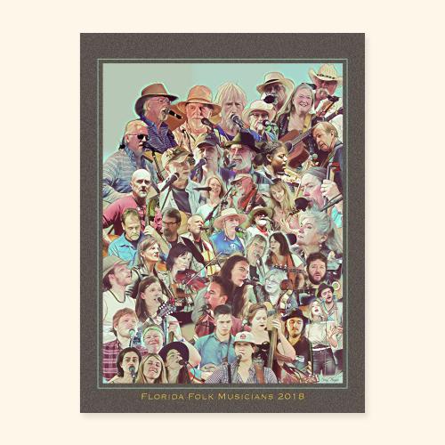 Florida Folk Musicians 2018 - Poster 18x24
