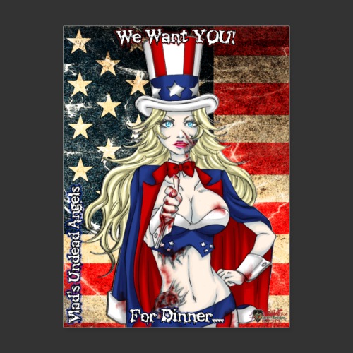 Undead Angels Classics: Zombie Patriotic Samantha - Poster 18x24