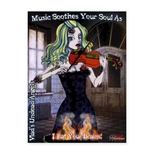 Undead Angels Classics: Zombie Violinist Ariel - Poster 18x24