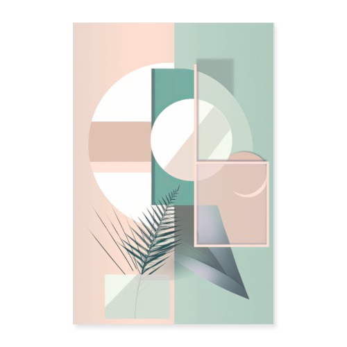 Abstract Tropical Garden - Poster 24x36