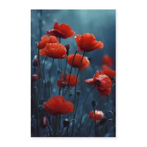 Poppies in Remembrance - Poster 24x36