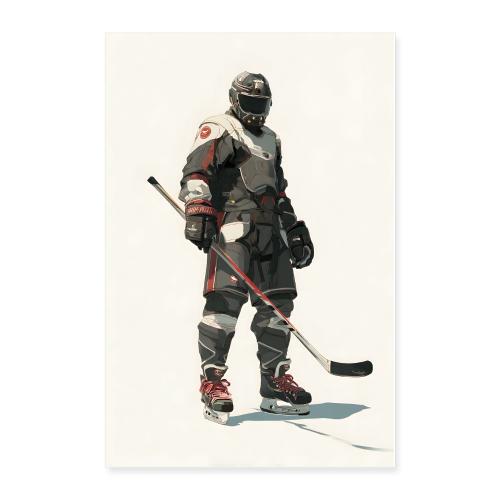 Hockey Stance of Strength - Poster 24x36