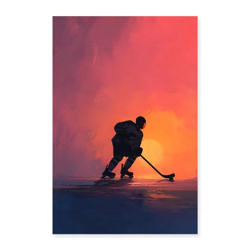 Hockey Stance - Poster 24x36