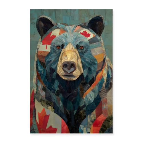 Canada: Mosaic bear - Poster 24x36