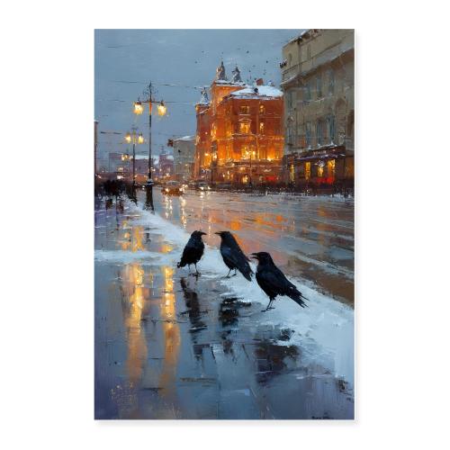Digital Painting: Urban Shadows - Poster 24x36