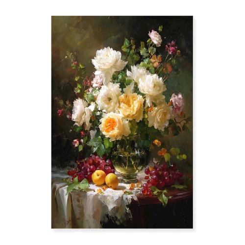 Digital Painting: Harvest Arrangement - Poster 24x36