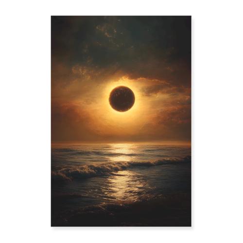 Digital Dusk Eclipse - Poster 24x36