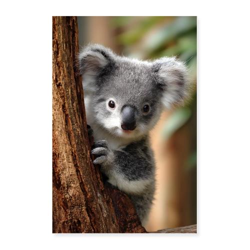 Koala in the Gum Tree - Poster 24x36