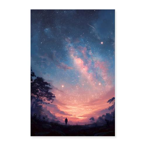 Starlit Pastel Skies - Poster 24x36
