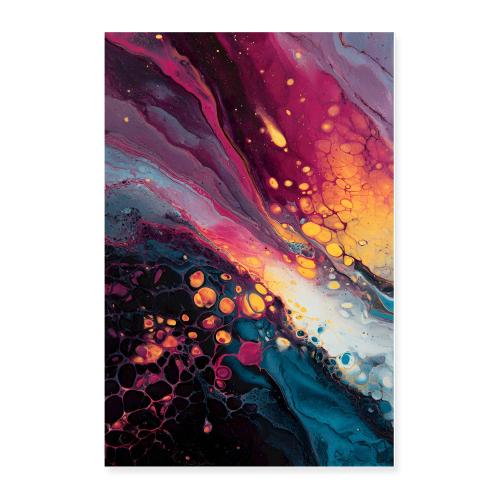 Abstract Art: Liquid Mirage - Poster 24x36