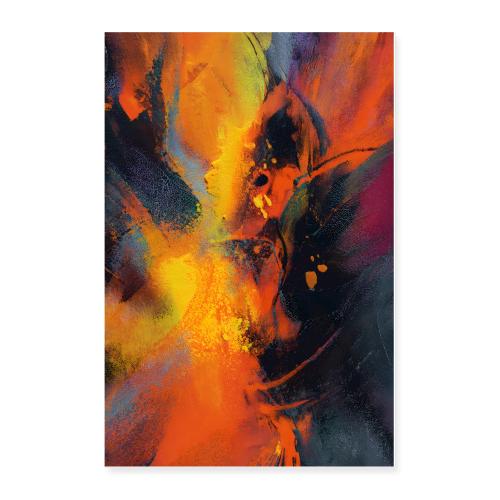 Abstract Art: Ashes & Ember - Poster 24x36