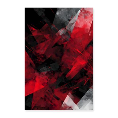 Abstract Art: Strata of Contrast - Poster 24x36