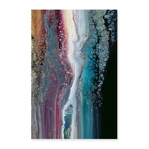 Abstract Art: Bubbled Currents - Poster 24x36