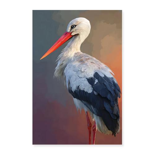 Stork: Grace in Stillness - Poster 24x36