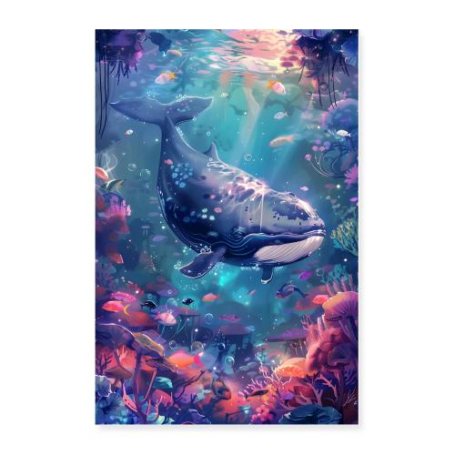 Whale Wonderworld - Poster 24x36