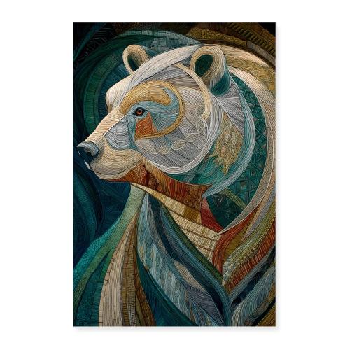 Mosaic Bear Essence - Poster 24x36