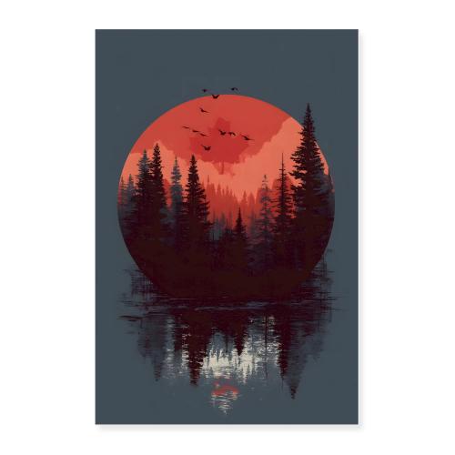 Canada: Crimson Reflection - Poster 24x36