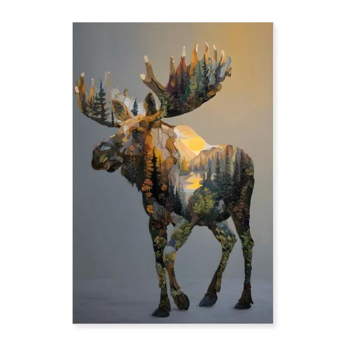 Nature Within the Moose - Poster 24x36
