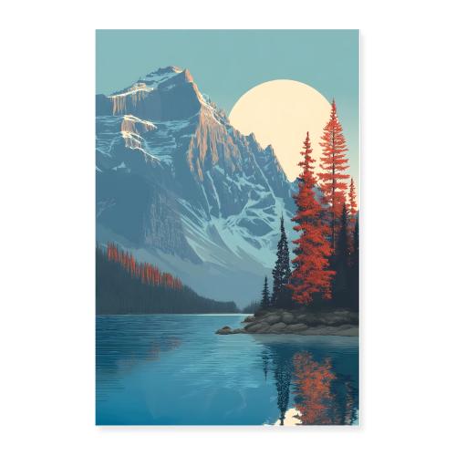 Canada: Sunset Mirror of the North - Poster 24x36