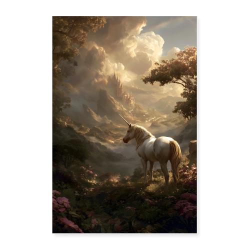 Unicorn: Castle in the Clouds - Poster 24x36